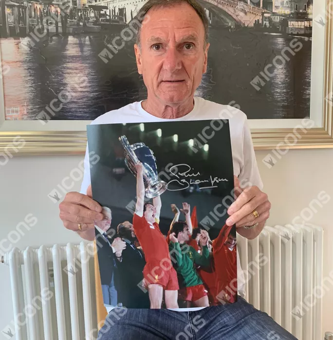 Phil Thompson Signed Liverpool Photo In Premium Photo Frame