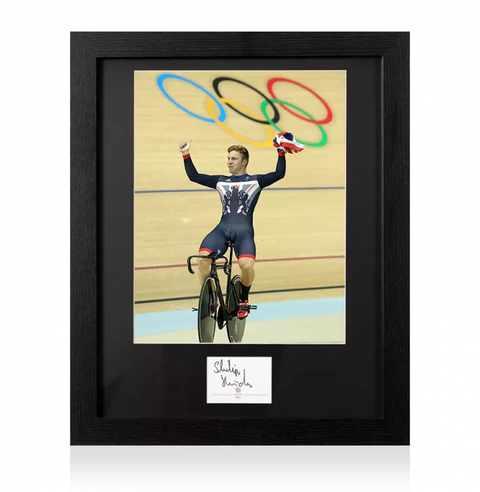 Philip Hindes Signed Team GB Card and Photo Frame: Option 1