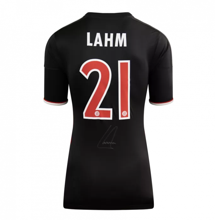 Philipp Lahm Back Signed FC Bayern Munich 2011-12 Third Shirt In Classic Frame