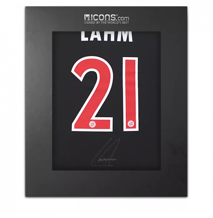 Philipp Lahm Back Signed FC Bayern Munich 2011-12 Third Shirt In Deluxe Packaging