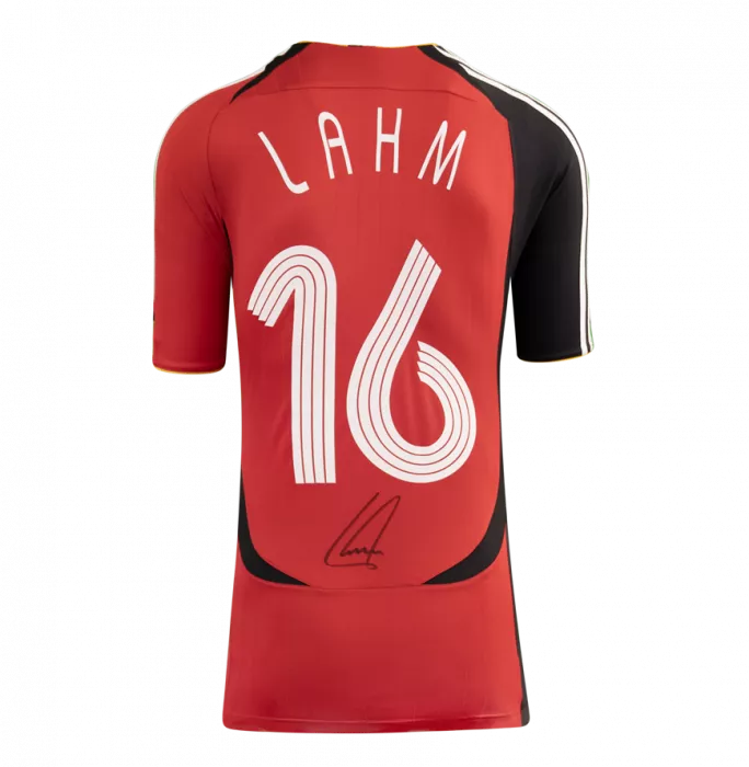 Philipp Lahm Back Signed Germany 2005-07 Away Shirt In Classic Frame