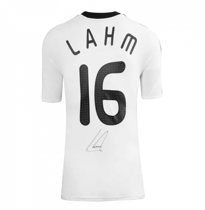 Philipp Lahm Back Signed Germany 2008-09 Home Shirt In Hero Frame: Option 1