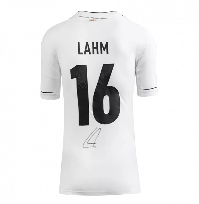 Philipp Lahm Back Signed Germany 2012-13 Home Shirt In Hero Frame: Option 1