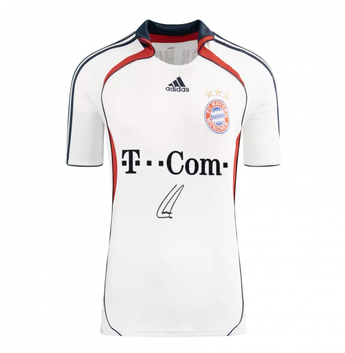 Philipp Lahm Front Signed FC Bayern Munich 2006-07 Away Shirt In Hero Frame: Option 1