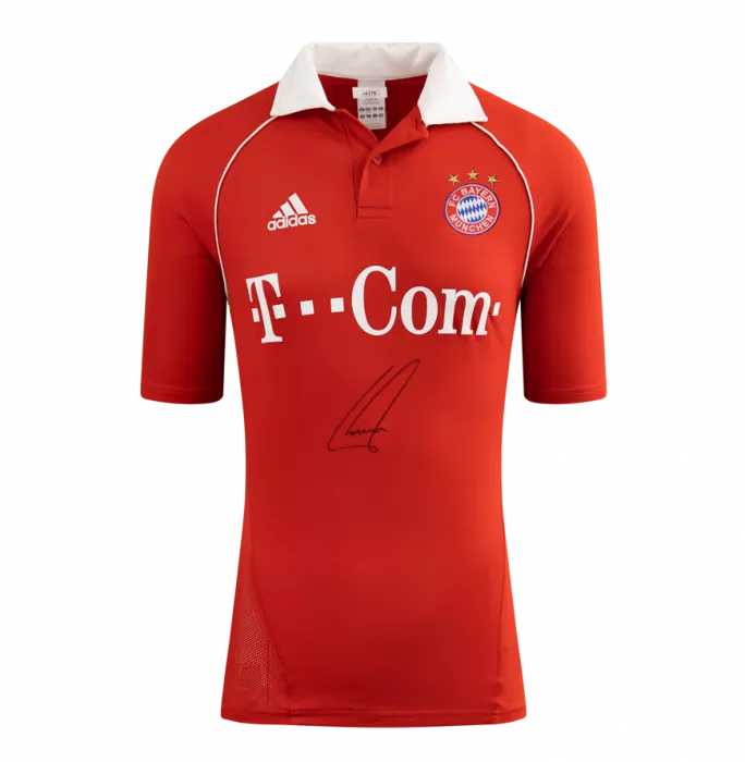 Philipp Lahm Front Signed FC Bayern Munich 2006-07 Home Shirt In Classic Frame