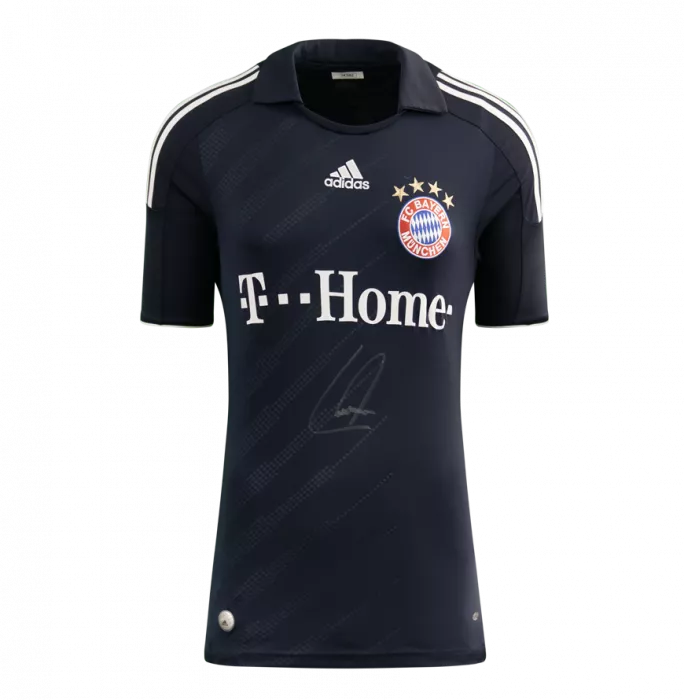 Philipp Lahm Front Signed FC Bayern Munich 2008-09 Away Shirt In Hero Frame: Option 1