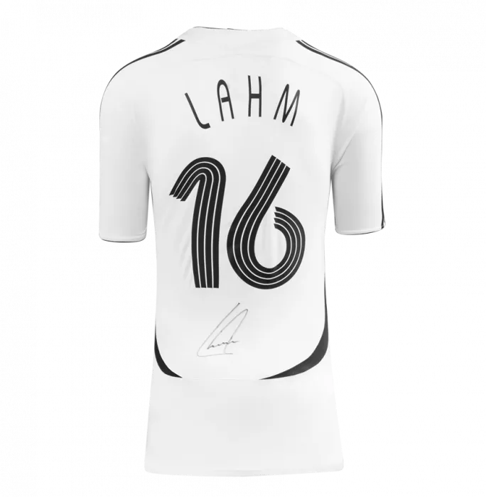 Philipp Lahm Official 2006 FIFA World Cup™ Back Signed And Framed Germany 2005-07 Home Shirt