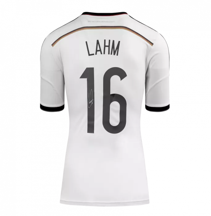 Philipp Lahm Official 2014 FIFA World Cup™ Back Signed And Hero Framed Germany 2014 Home Shirt: 2014 FIFA World Cup Winning Captain Edition