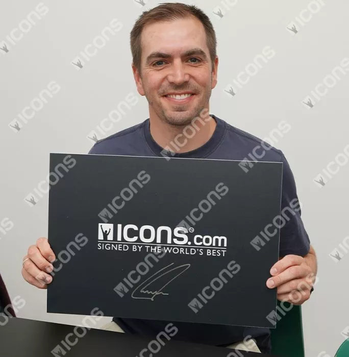 Philipp Lahm Official 2014 FIFA World Cup™ Back Signed And Hero Framed Germany 2014 Home Shirt: 2014 FIFA World Cup Winning Captain Edition