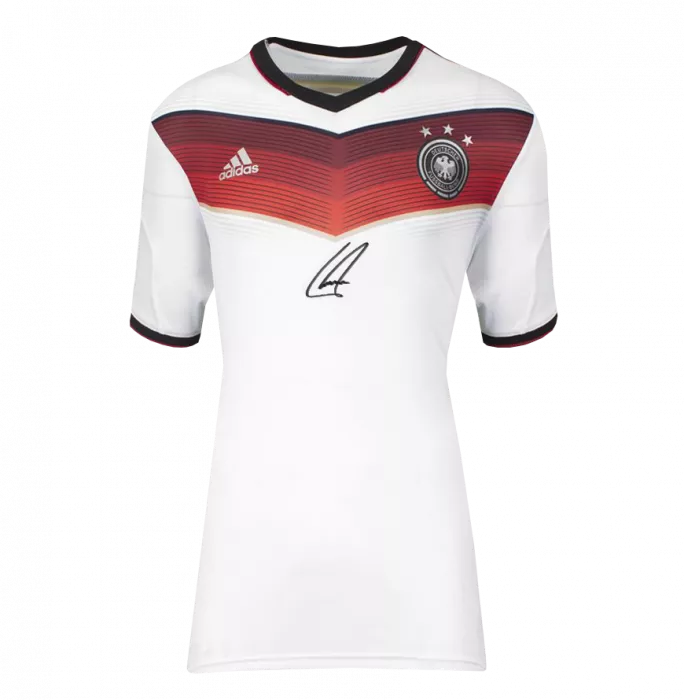 Philipp Lahm Official 2014 FIFA World Cup™ Front Signed And Framed Germany 2014 Home Shirt