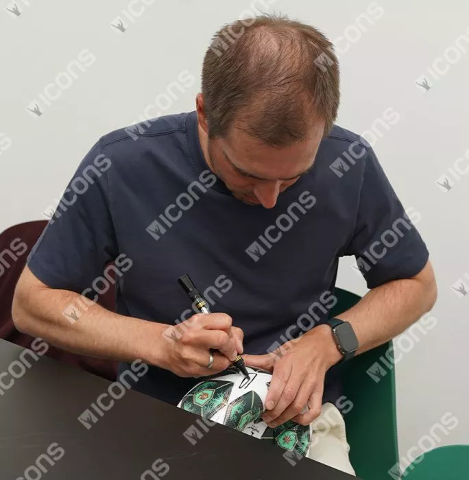 Philipp Lahm Official UEFA Champions League Signed Football In Acrylic Case