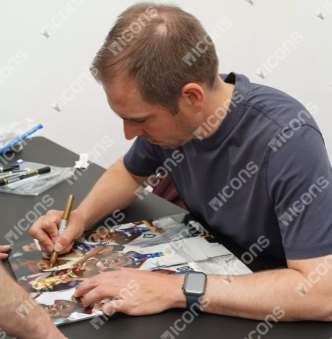 Philipp Lahm Signed Germany Photo In Black Wooden Frame: FIFA World Cup Winner