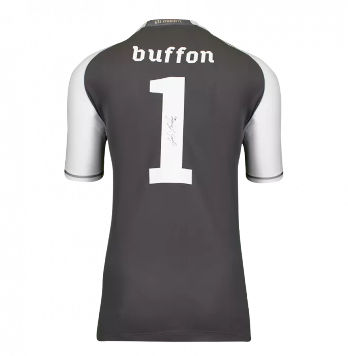 PLAYER ISSUE Gianluigi Buffon Official 2010 FIFA World Cup™ Back Signed And Hero Framed Italy 2010-12 Goalkeeper Shirt
