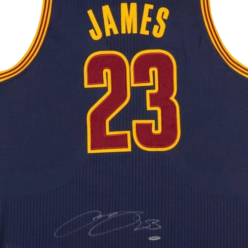PRE-ORDER LeBron James Signed Cleveland Cavaliers Alternate Blue Authentic Adidas Jersey
