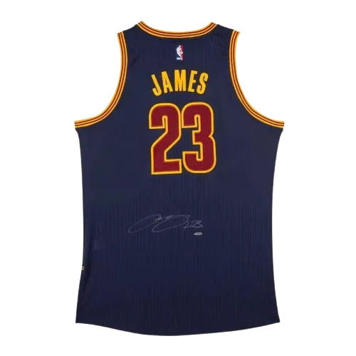 PRE-ORDER LeBron James Signed Cleveland Cavaliers Alternate Blue Authentic Adidas Jersey