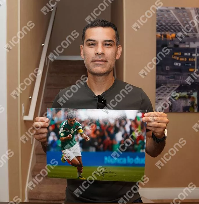 Rafael Marquez Official 2014 FIFA World Cup™ Signed And Framed Mexico Photo: Azteca Goal Vs New Zealand