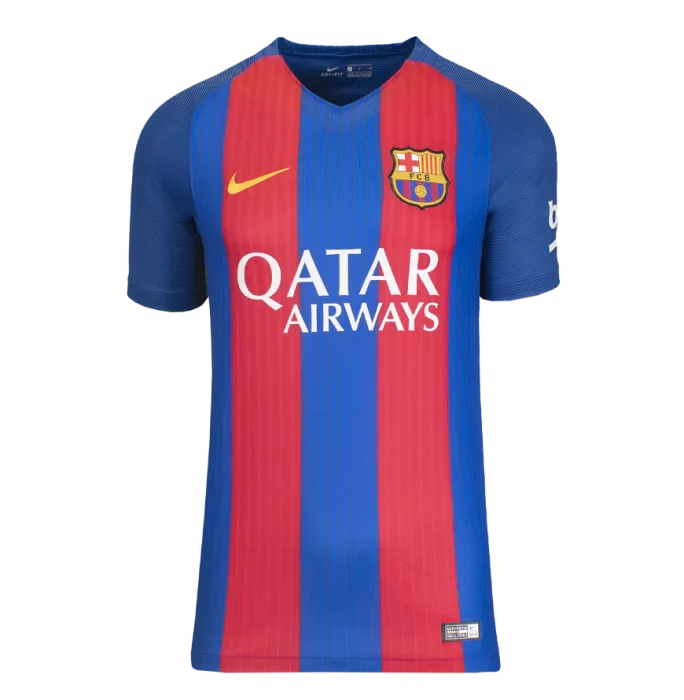 Rafael Marquez Official FC Barcelona Back Signed And Framed Modern FC Barcelona Home Shirt