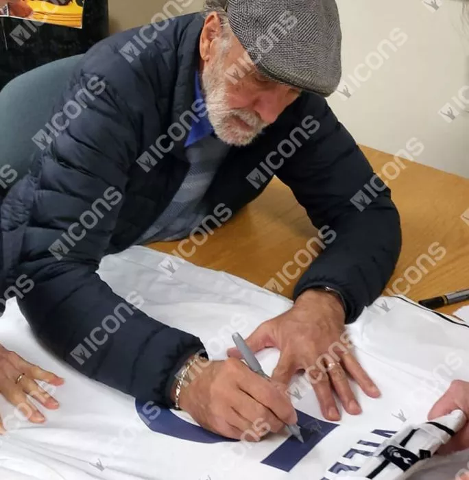 Ricky Villa Back Signed Tottenham Hotspur 1981 Home Shirt In Deluxe Packaging