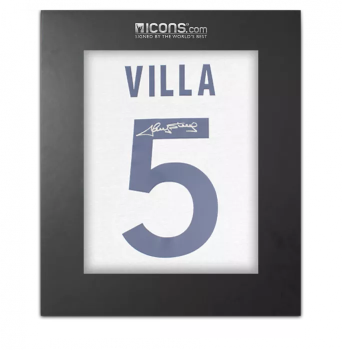 Ricky Villa Back Signed Tottenham Hotspur 1981 Home Shirt In Deluxe Packaging