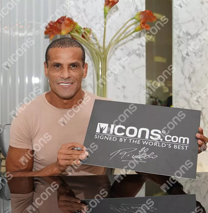 Rivaldo Official 2002 FIFA World Cup™ Signed And Framed Brazil Photo: 2002 Winner