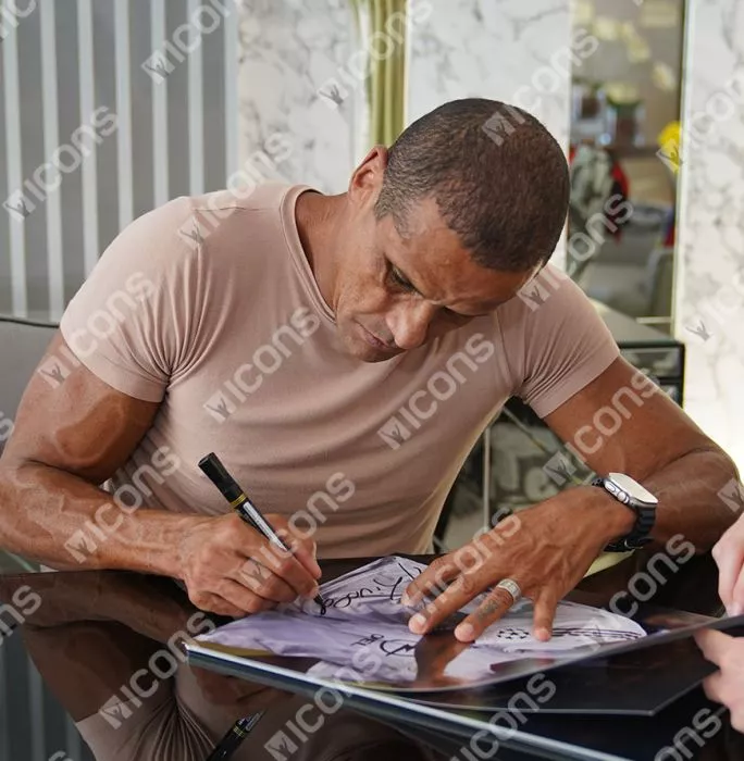 Rivaldo Official AC Milan Signed And Framed Photo: 2003 UEFA Champions League Winner