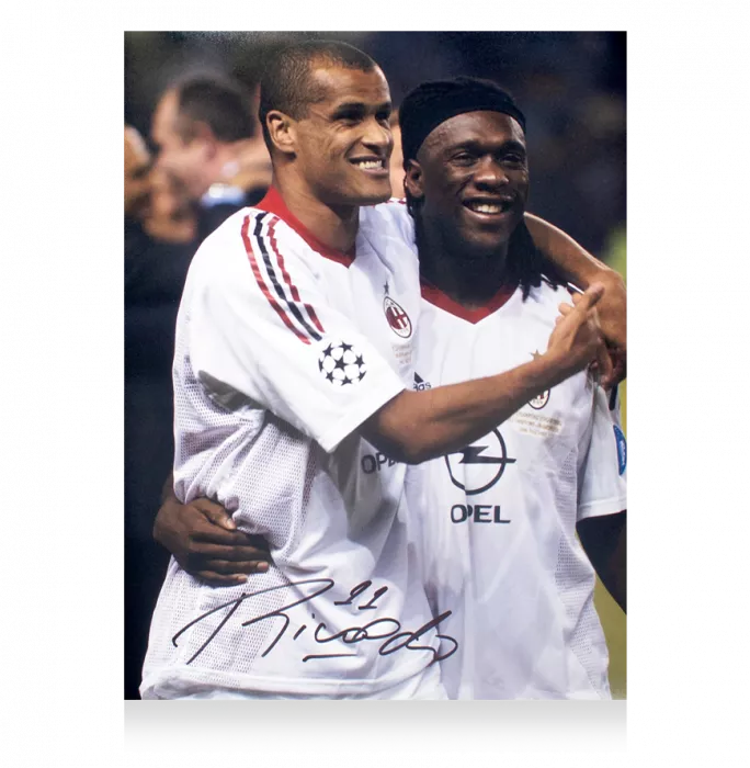 Rivaldo Official AC Milan Signed And Framed Photo: 2003 UEFA Champions League Winner