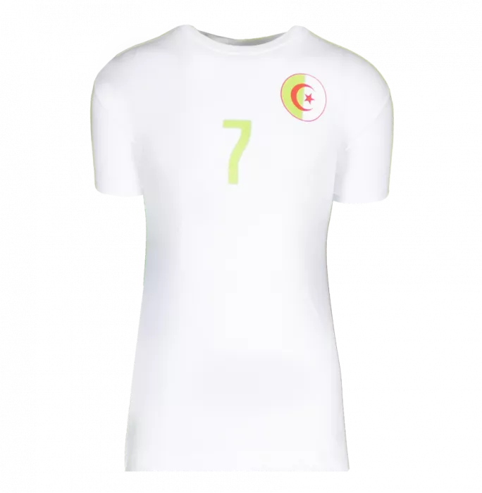 Riyad Mahrez Official FIFA World Cup™ Back Signed And Hero Framed Algeria T Shirt