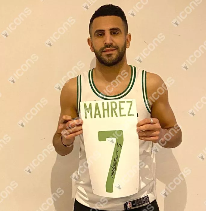 Riyad Mahrez Official FIFA World Cup™ Back Signed And Hero Framed Algeria T Shirt
