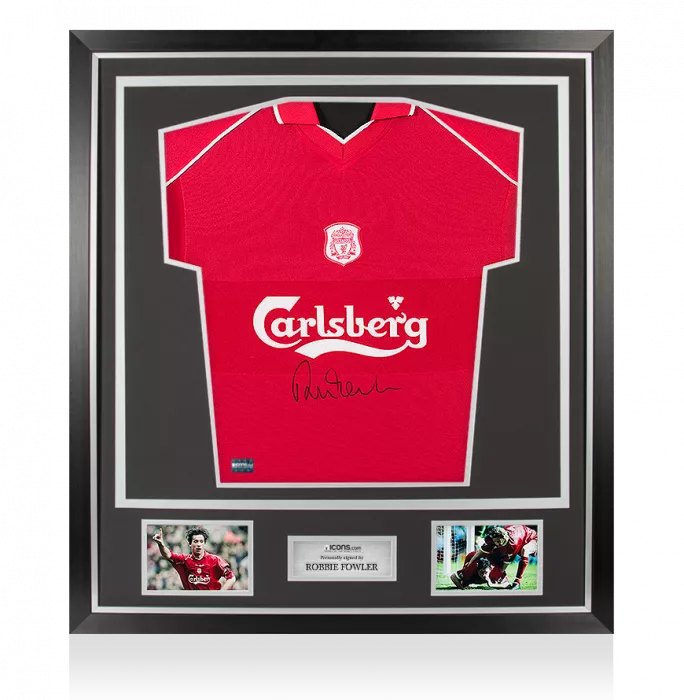 Robbie Fowler Front Signed Liverpool 2000-01 Home Shirt In Classic Frame