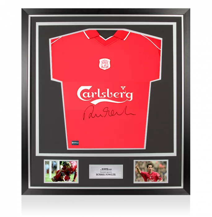 Robbie Fowler Front Signed Liverpool FC 2000 Home Shirt In Classic Frame