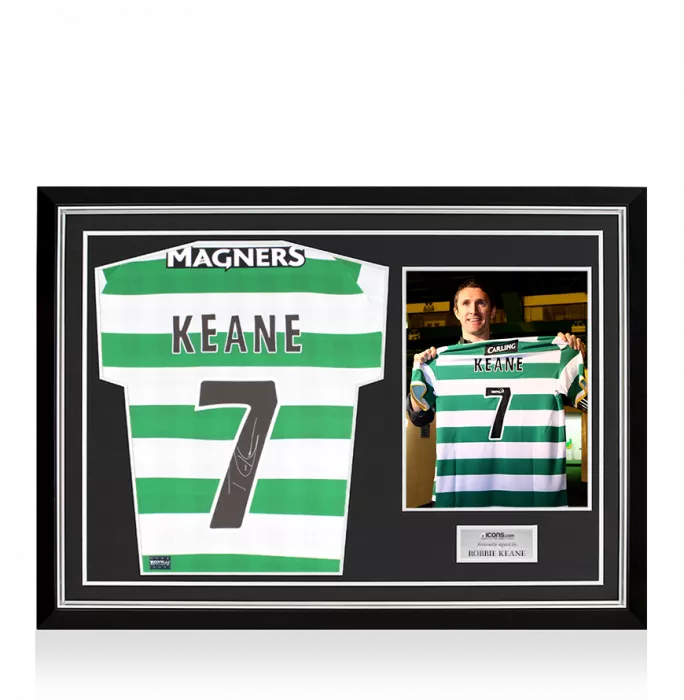 Robbie Keane Back Signed Celtic 2018-19 Home Shirt Home Shirt In Hero Frame: Option 1