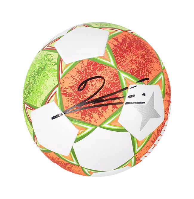 Robert Lewandowski Signed Derbystar Bundesliga Football In Acrylic Case