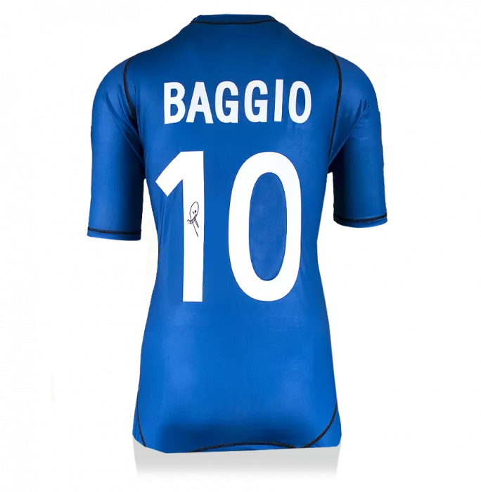 Roberto Baggio Back Signed Brescia 2003-04 Home Shirt