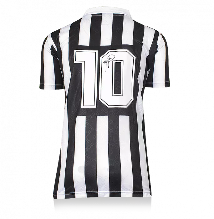 Roberto Baggio Back Signed Juventus 1992-93 Home Shirt With Short Sleeves
