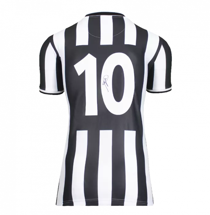 Roberto Baggio Back Signed Juventus 1994-95 Home Shirt In Classic Frame