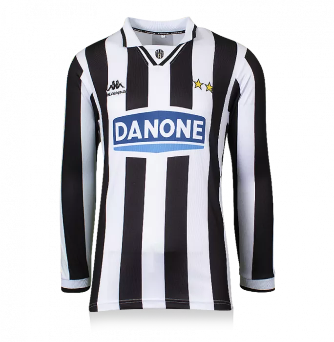 Roberto Baggio Back Signed Juventus 1994-95 Home Shirt With Long Sleeves