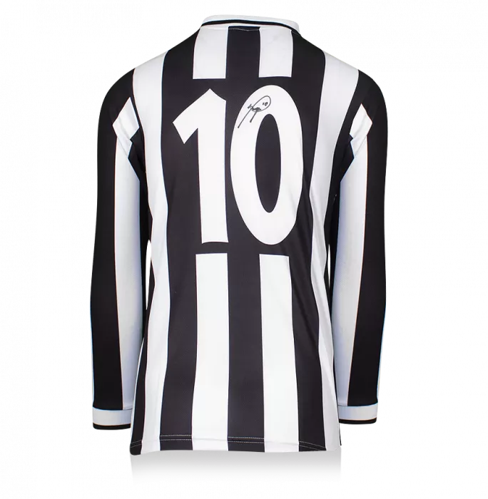 Roberto Baggio Back Signed Juventus 1994-95 Home Shirt With Long Sleeves