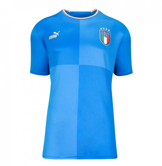 Roberto Baggio Back Signed Modern Italy Home Shirt In Hero Frame: Option 1