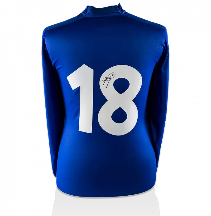 Roberto Baggio Back Signed Retro Italy Home Shirt