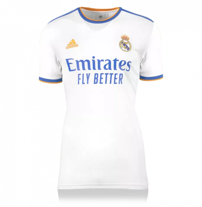 Roberto Carlos Back Signed Real Madrid 2021-22 Home Shirt In Hero Frame: Option 1