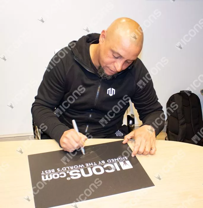 Roberto Carlos Front Signed Real Madrid 2004-05 Home Shirt