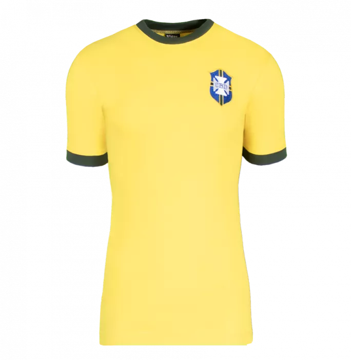 Roberto Carlos Official FIFA World Cup™ Back Signed And Hero Framed Brazil Retro Shirt