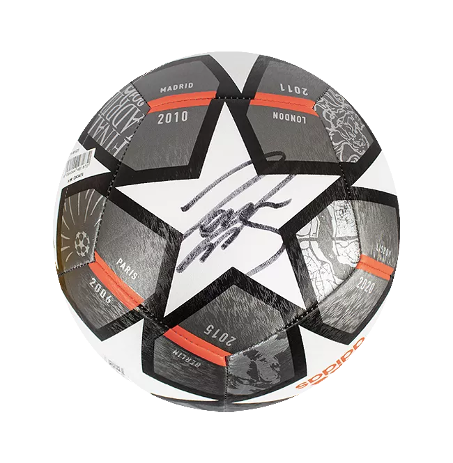 Roberto Carlos Signed UEFA Champions League Football