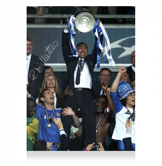 Roberto Di Matteo Official Chelsea FC Signed And Framed Photo: 2012 UEFA Champions League Winner