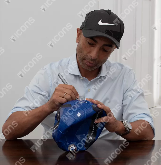 Roberto Di Matteo Signed Chelsea-Branded Football