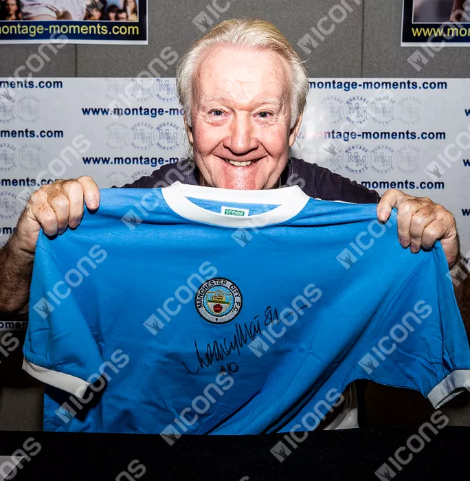 Rodney Marsh Front Signed 1972 Manchester City Home Shirt In Classic Frame