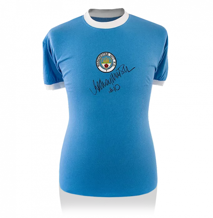 Rodney Marsh Front Signed 1972 Manchester City Home Shirt