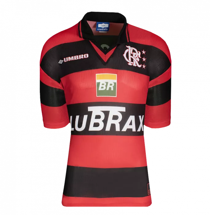Romario Back Signed CR Flamengo 1999 Home Shirt In Hero Frame: Option 1