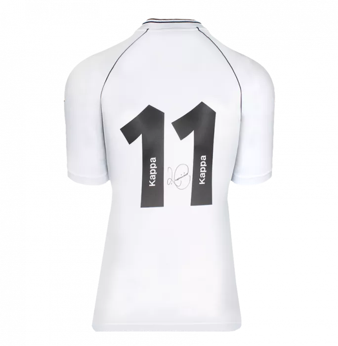 Romario Back Signed Vasco Da Gama Retro Shirt In Hero Frame: Option 1