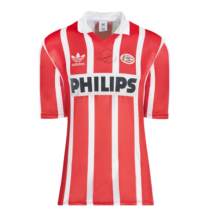 Romario Front Signed PSV Eindhoven 1992-94 Home Shirt In Hero Frame: Option 1